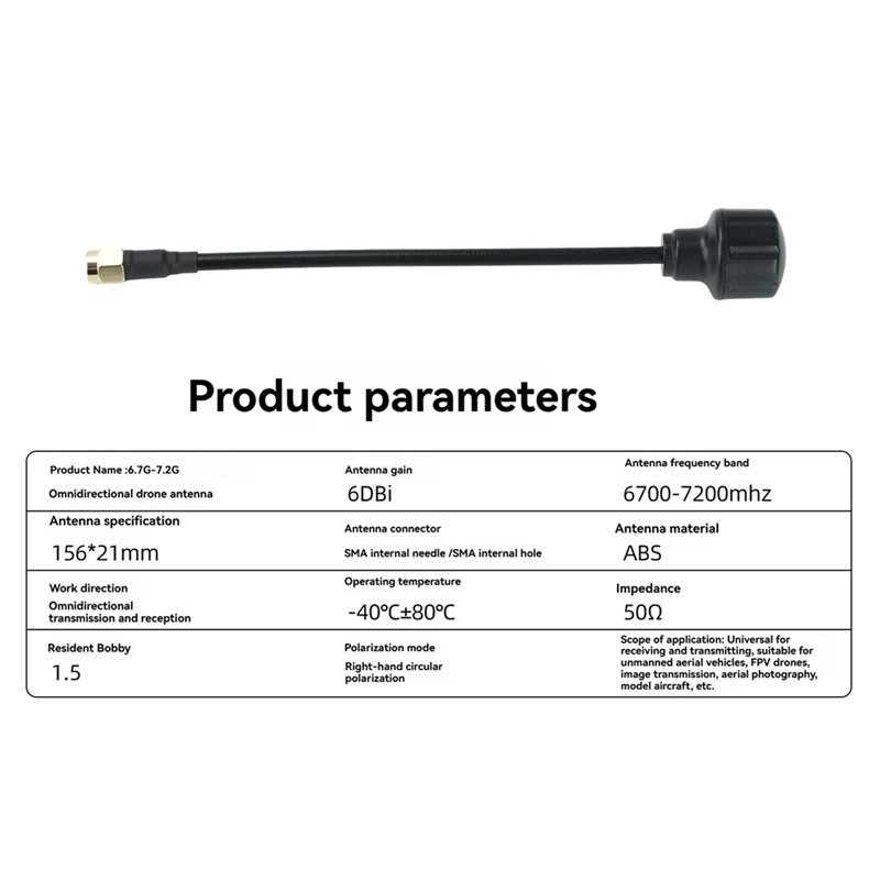 [NEW!A25P】 6.7-7.2Ghz SMA Ante - Drone Racing Antenna 评论和价格