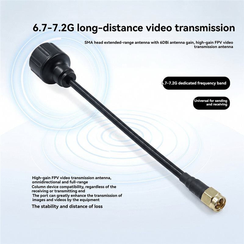 [NEW!A25P】 6.7-7.2Ghz SMA Ante - Drone Racing Antenna 评论和价格